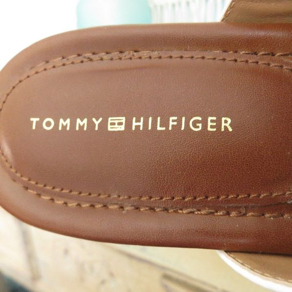 Cream White Sandals Off White Tommy Hilfiger Summer Shoes...425 - Picture 7 of 9